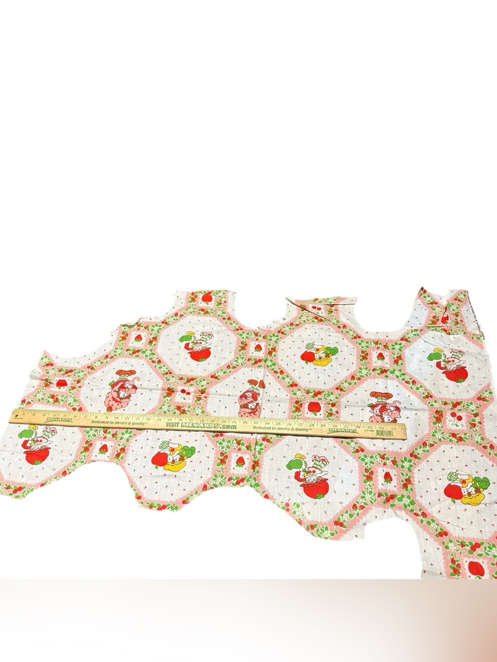 Vintage Strawberry Shortcake Fabric Remnants - Picture 10 of 13